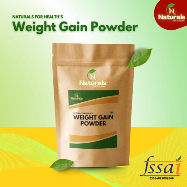 Naturals For Health Weight Gain Powder - All Natural Ingredients for Healthy Weight Gain, Safe and Effective Formula.